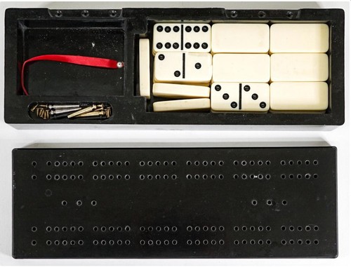 Set domino vintage plastica - in,