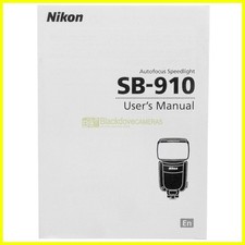 Nikon Autofocus Speedlight SB-910 instruction manual. User guide - english