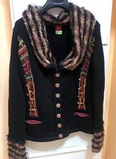 Save The Queen, Cardigan Nero E Multi Color T. 46 Come Nuovo
