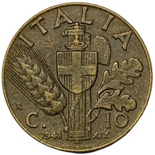 10 CENTESIMI 1941 XIX - IMPERO