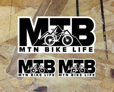 Adesivo mtb mountain - bike, life