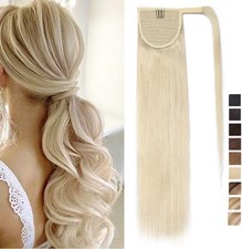 SEGO Coda Capelli Veri Coda di Cavallo Extension Clip Ponytail Fascia Unica 100%