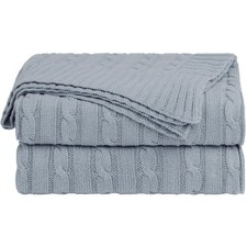 100% Cotton Knit Blanket Decor