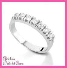 ANELLO VERETTA ORO BIANCO 18K