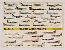 PRL) AEREI CACCIA A CONFRONTO AEREO JET MILITARY AIRCRAFT POSTER AVION PLANE