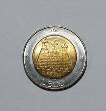 San Marino 500 lire, 1987  -