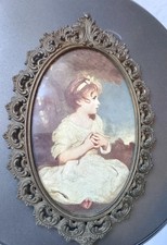 Cornice Ovale Ottone Anni 50