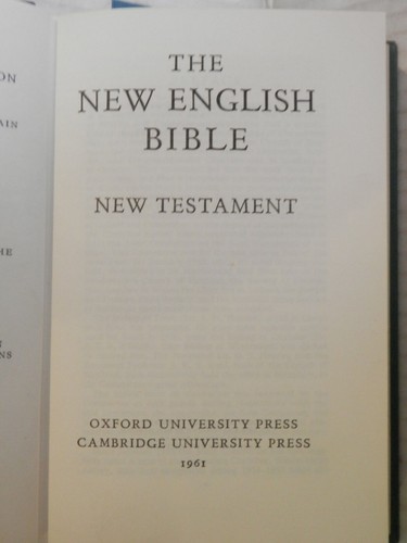 The new english bible - the,