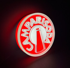 Insegna targa luminosa Campari Soda Camparisoda lighted sign 20cm diametro led