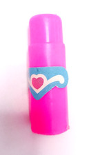 B772 - BARBIE 80s flacone da bagno rosa con sticker cuore