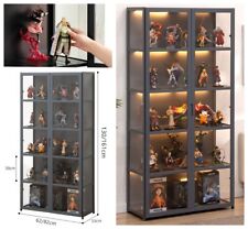 Vetrina Scaffale Acrilico 5 Scomparti vetrina Transparent Scaffale Doppia porta