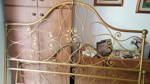 Letto matrimoniale ottone - matrimoniale,