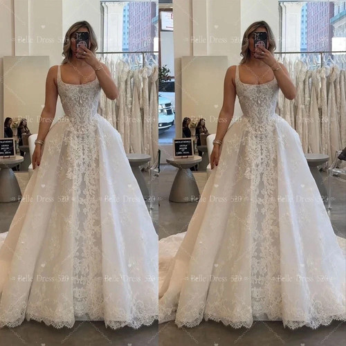 Abito sposa con spazzata - con,