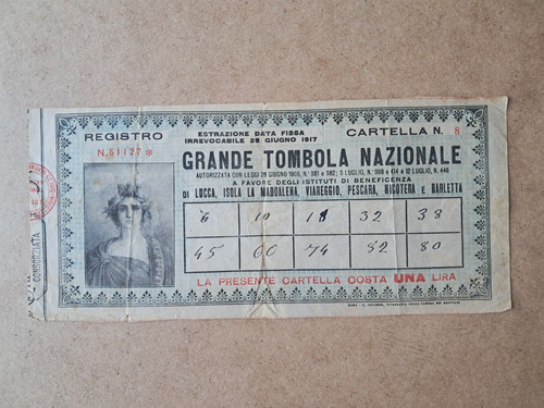 Biglietto cartelle grande - biglietto,