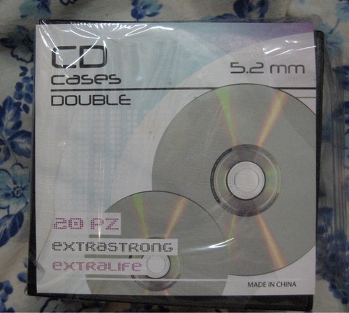 Contenitore dvd doppio 2 - cd/dvd,
