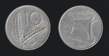 10 LIRE 1967 SPIGHE E ARATRO -