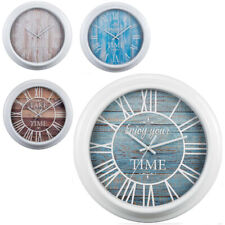 Orologio da parete shabby chic per cucina casa diam 33 cm  plastica vari colori