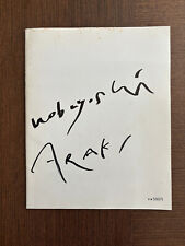 araki nobuyoshi 1982 FIRS EDITION SIGNED EROTIC SEX