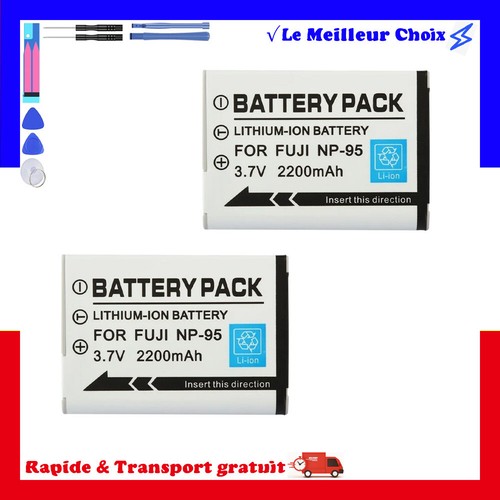 Batterie pour fujifilm fuji - 2x,