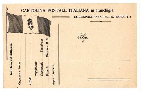 Cartolina postale italiana - italiana, in