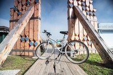 MTB 26 "OLD VINTAGE" GIRARDENGO 18 VEL. SHIMANO COLORE BIANCO - EFFETTO COLATO