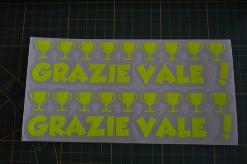Stickers fluo grazie vale - 2,