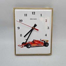Ferrari 126 CK Gilles Villeneuve wall clock vintage ceramic tile Formula 1 F1