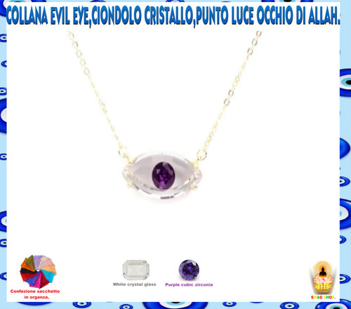 Collana evil eye cristallo - evil,