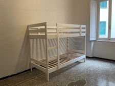 letto a castello ikea in legno bianco