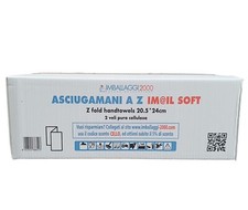 IMBALLAGGI 2000 - 3300 Asciugamani Monouso di carta piegati a Z per dispenser