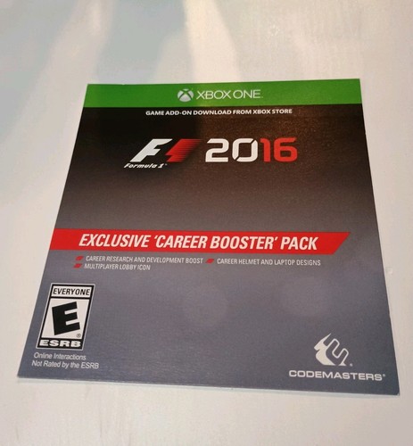 Inserto dlc pack - f1, 2016