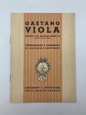 CATALOGO PUBBLICITARIO Gaetano Viola. Materiale sanitario