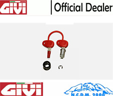 Serratura Rossa Bauletto Givi Chiave + cilindro Baule Moto Scooter E52 Maxia V46