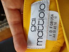 Gonna Giallo Canarino Gai Mattiolo Fashion Design Anni 80