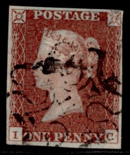 GB QV SG10, 1d DEEP red-brown