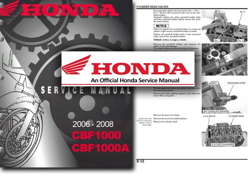 Honda cbf1000 manuale officina - cbf1000,
