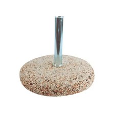 Base per Ombrellone in Cemento con Palo 50 mm Decentrato da Giardino