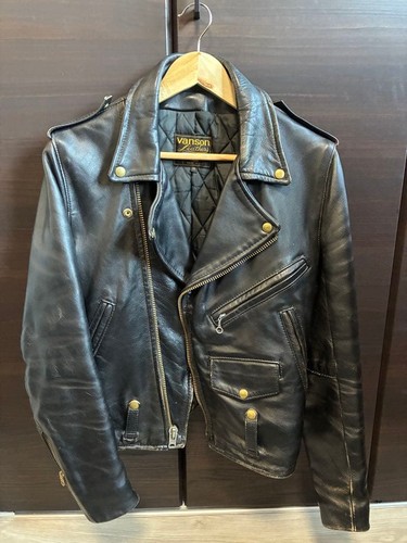 Vanson giacca nera doppiopista - vanson,