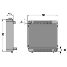 Radiatore Per Same Krypton 105, Silver 85 95 105 110