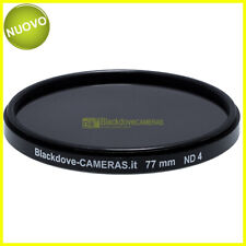 77mm. filtro Neutral density ND4 (+2 stops) Blackdove-cameras per obiettivi M77