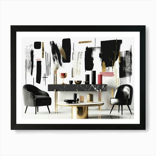 Quadro astratto 1742 stampa