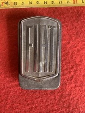 FIAT AUTO FREGIO STEMMA LOGO PER COFANO  IN METALLO ORIGINALE EPOCA