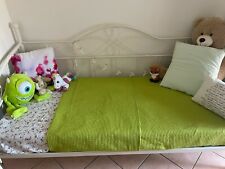 letto singolo bianco in ferro battuto vendo insieme al materasso.(nuovo)