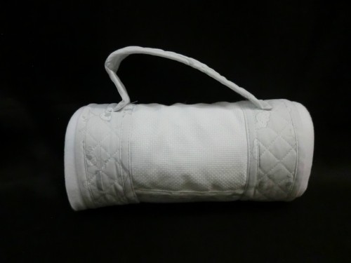 Copertina pile bianco con - in,