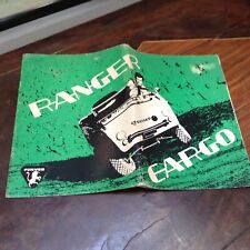 DEPLIANT PUBBLICITARIO VINTAGE FERVES RANGER CARGO 1969 4X4 8 PAG + DATI TECNICI