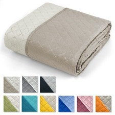 Trapuntino Copriletto trapuntato primavera estate bicolore reversibile