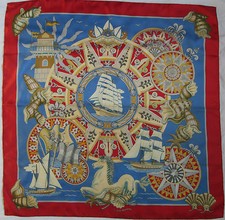 -Authentique Foulard carré