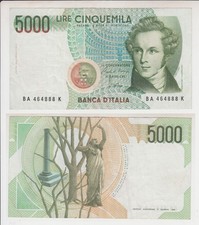 Repubblica: 5.000 / 5000 lire