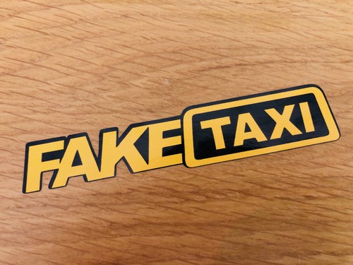 Adesivo sticker fake taxi - adesivo,