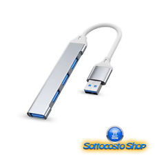 HUB USB 3.0 4 PORTE IN METALLO